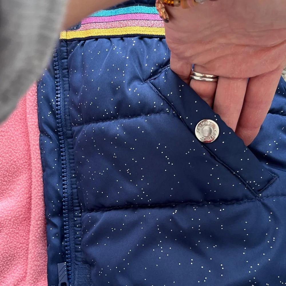 Carter's Girls Blue Jacket with Pink Lining - Picture 4 of 5